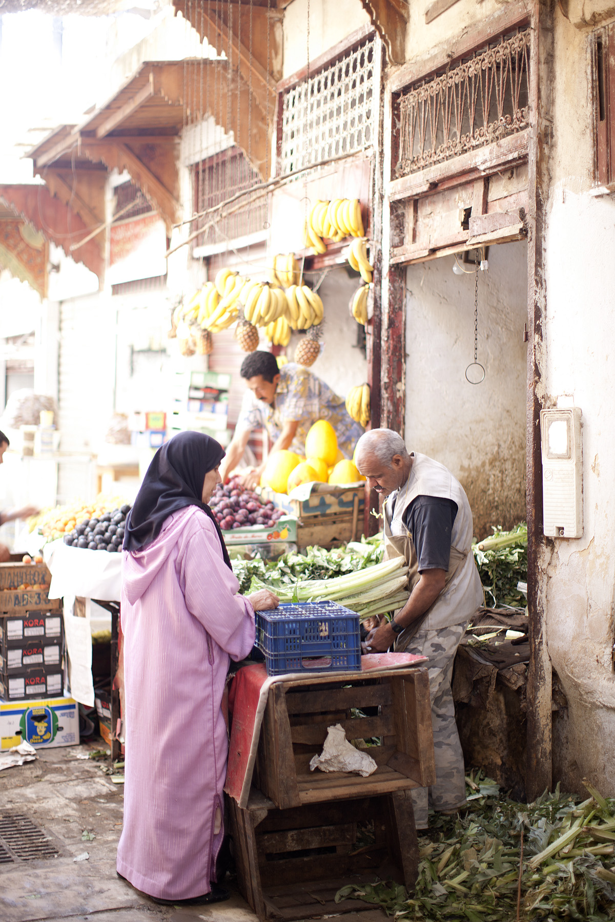 People in Fez medina