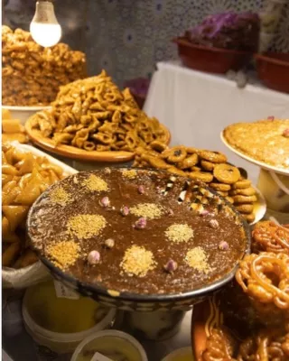 Moroccan Chicken Rfissa Trid with Chicken and Lentils